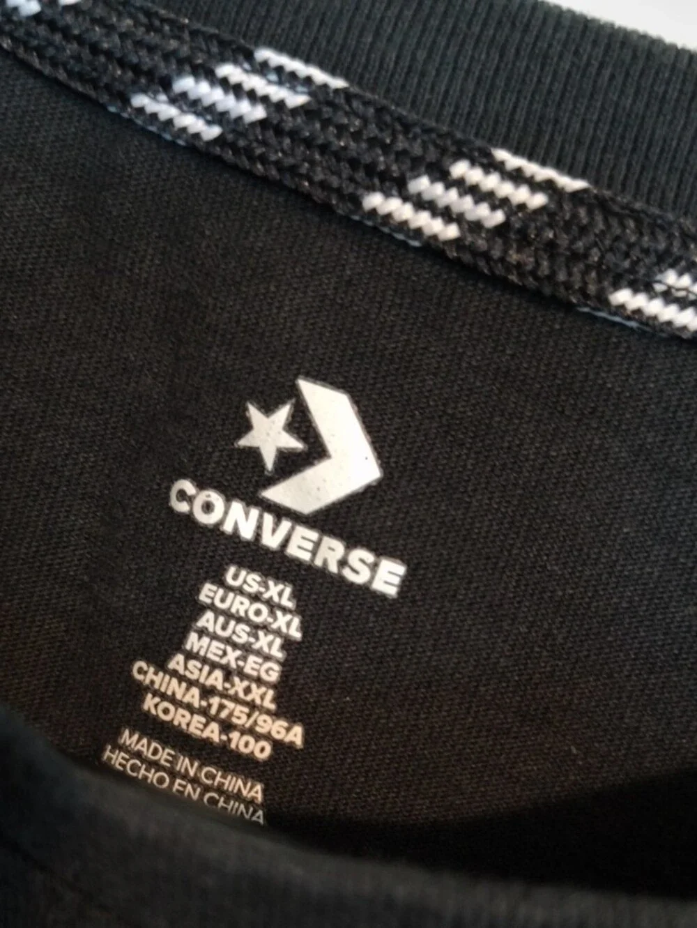 Converse Black Short Sleeve Tee Dress - Picture 3 of 4
